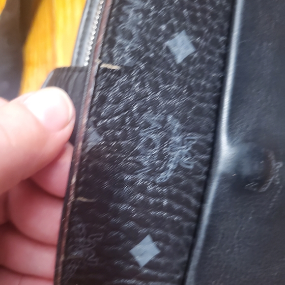 MCM Black Leather Crossbody Bag Womens - Picture 13 of 16